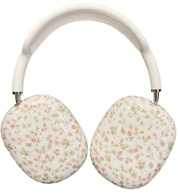 SCJLSDA Schutzhülle für AirPods Max, niedliches rosa Blumen-Design, mit Blumenmuster, für Kopfhörer und Kopfhörer