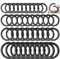 HavaCue 40 Stück Karabiner Rund 4 Größen O-Ring Karabiner,20/24/27/33mm Karabinerhaken Rund Runde Karabiners,Metall Karabiner Ring für Taschen Geldbörsen DIY Handwerk (Schwarz)