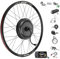Varstrom 48V1000W E-Bike Umbausatz Hinterradmotor 27,5 Zoll mit EKD01 Mehrsprachig Display für Hinterrad Brushless Gearless Nabenmotor, Integrierte Controller, PAS Sensor