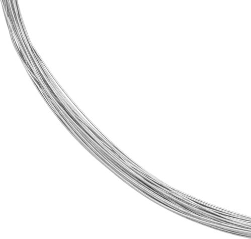 BENECREAT 26 gauge/0,4 mm, filo di acciaio al titanio, 20 m, Silver Round Welding Wire Craft Jewelry Wire Craft Jewelry Wire per gioielli copricapo, produzione galvanica, industria manifatturiera