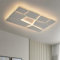 ZenithBeam Rechteckige Wohnzimmer Deckenlampe,Kreative Led Dimmbar Deckenleuchte,Moderne MattweißE Metall Deckenleuchten FüR Wohnzimmer,BüRo,Schlafzimmer Esszimmer 102 W