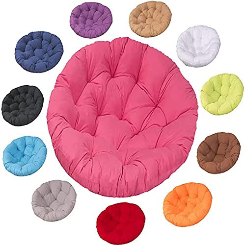 Coussin épais et confortable pour chaise de jardin ou balcon Rose rouge 140 x 140 cm