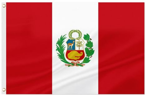 Bandera de Perú, 90 x 150 cm