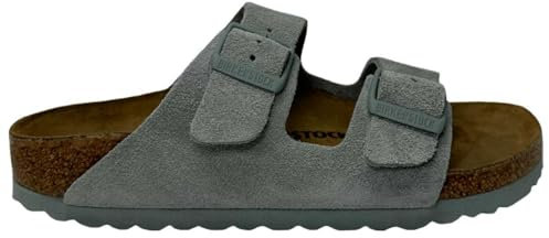 Birkenstock Arizona - Sandalo con Doppia Fascia E Chiusura con Fibbie 38/Pure Sage-N