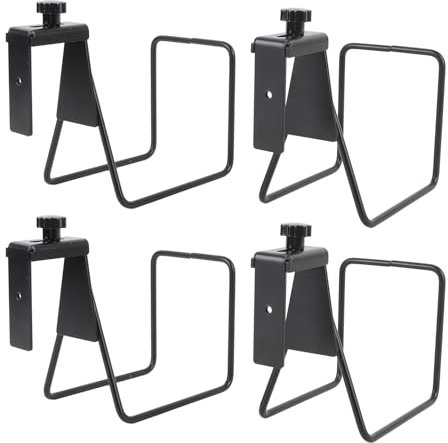 Supporto per Tubo Flessibile in Metallo, Acciaio Legale e Supporto per Tubo d'acqua Montato a Parete Regolabile in PVC 4 Set Facile Installazione Pesante per Garage