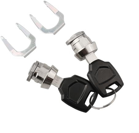 Jotekonoby Motorrad Tasche Box Koffer Schloss Zubehör, Motorrad Gepäck Box Schloss Zylinderkern Set 2 Schlüssel Motorrad Schloss Zylinderkern für sichere Aufbewahrung