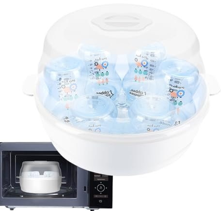 Microwave Steam Steriliser, Microwave Steam Steriliser For Baby Bottles Reusable High Temperature Resistant Baby Bottle Cleaner For Home