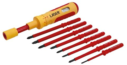 Laser 9167 VDE Insulated Torque Screwdriver Set 1-6Nm 9pc
