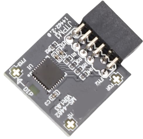 FTVOGUE TPM2.0-Modul 12-poliges SPI-Trusted-Plattform-Modul für Motherboard, Verbesserte Sicherheit mit Robustem PCB-Design, Kompatibel mit 10 B550 A520-Serie