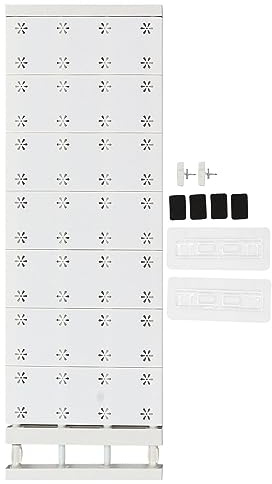 Purokise Kleiderschrank-Trennwand, ABS, 24 cm Breite, ausziehbar, platzsparend, geschichtete Trennwand, Trennwand, Schrank-Organizer für Schrank (Länge 73–125 cm)