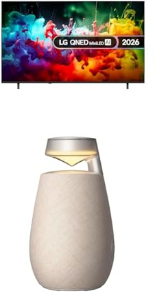 LG 75QNED70B6A 75-Inch QNED MiniLED AI 4K UHD Smart TV bundle with XO2 Portable Bluetooth Multi-Directional Speaker, 15H Battery Life, IP55 Waterproof