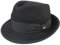 Lipodo Classic Wool Trilby Filzhut Damen/Herren - Wollhut Made in Italy - Hut aus Wollfilz - Trilbyhut Sommer/Winter - Fedora schwarz XL (60-61 cm)
