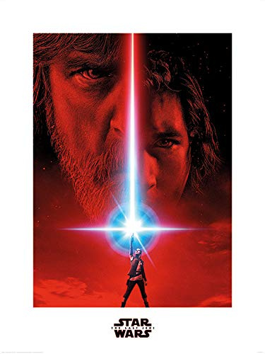 Pyramid International Teaser Star Wars The Last Jedi Art Print, Multi-Colour, 60 x 80 x 1.3 cm