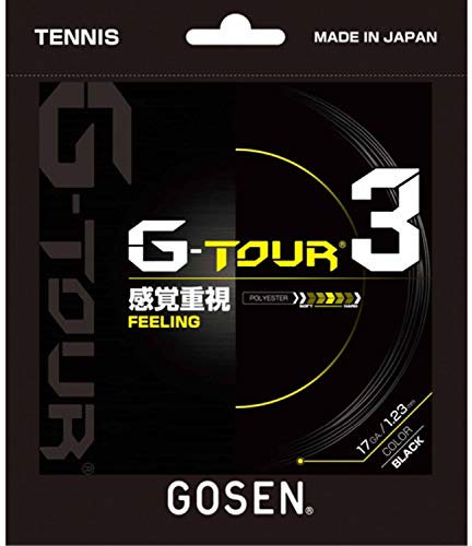 GOSEN G-Tour 3 Super Control HPP Tennissaite aus weichem Polyester, 17 Gauge