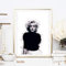 Din A4 Kunstdruck ohne Rahmen - Marilyn Monroe Portrait Foto Fotokunst Hollywood Star Ikone Geschenk Druck Poster Bild