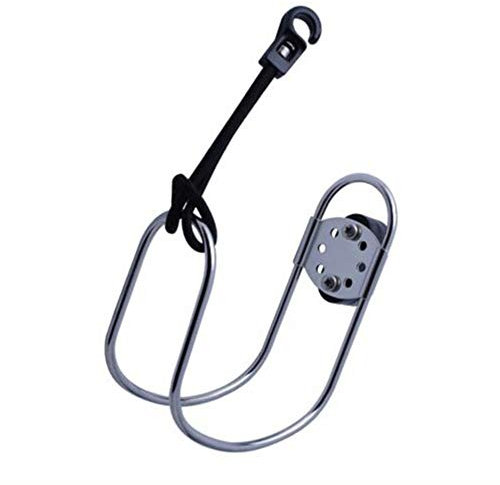 Lifebuoy Halterung, verstellbar, Edelstahl, Super Widerstand gegen Korrosion und Rost, Rudern, Boot, Yacht, Rettungsring, Zubehör Free Size silber