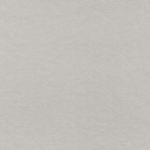 Rasch Tapete 464023 - Hellgraue Vliestapete mit Leinenoptik, Textilstruktur, Textil-Optik Vliestapete aus der Kollektion Country Charme
