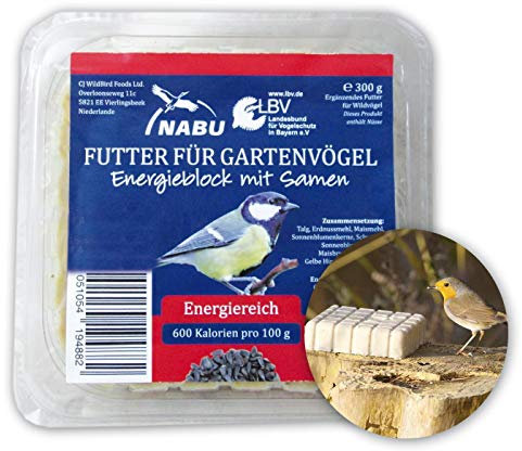 CJ Wildlife Energieblock mit Samen für Wildvögel, Sparpack 7 x 300 g
