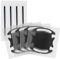 kwmobile 8X Universal Auto Türgriff Lackschutzfolie - Folie - Schutzfolie Griffmulden und Griff Schwarz Grau 9,1 x 8,3 + 13 x 1,7 cm
