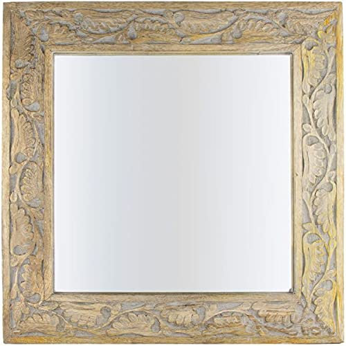 Saharashop Orientalischer Indischer Holz-Spiegel Nr. 20