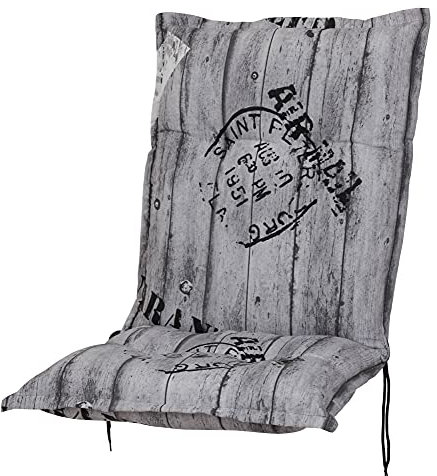 Kettler Polen KETTtex 0778 Auflage Niederlehner Rom grau Schrift Stempel 103x50x9 cm Sitzpolster