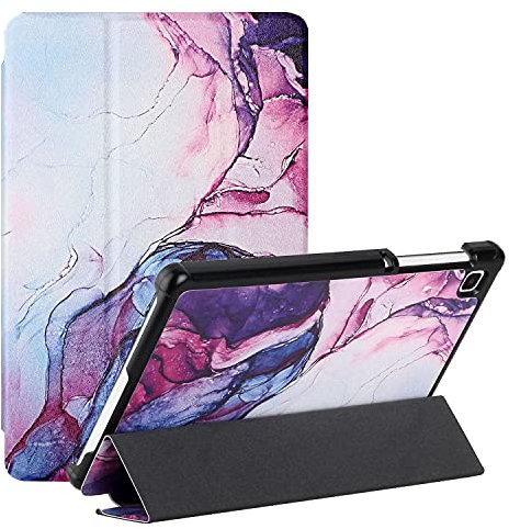 MadBee Tablet Coque pour Samsung Galaxy Tab A7 Lite 8.7/T220/T225, PU Cuir Flip Housse Étui Support Coque de Tablet, Léger Housse Tablette Cover [Sommeil/Réveil Automatique] (Violet)