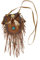 Bock op Kölle Umhängetasche Indianer Style Handtasche Kostüm Zubehör Karneval, Motto-Party (Braun Fransen)