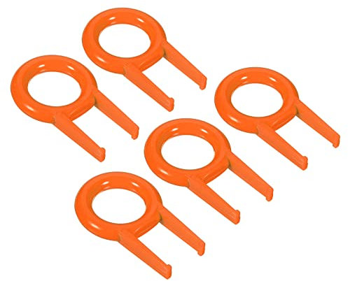 PATIKIL Keycap Puller Switch Remover, 5 Pack DIY Tool Fixing Keyboard Plastic for Mechanical Keyboard, Orange