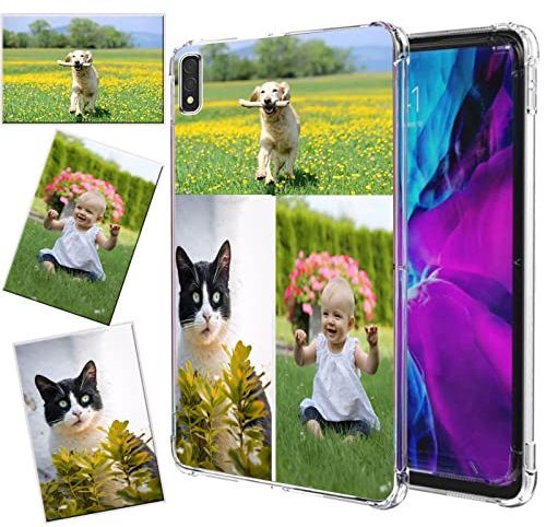 CXKJ Transparente Funda Personalizada para Samsung Galaxy Tab S8 Ultra 14.6,Diseño tu Foto Imagen o Texto Personaliza Carcasa,Silicone Ultradelgado Case Cover Protector Anti-arañazos Funda