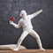 Newmyth Banksy Blumenwerfstatue Blumenwerfer Skulptur Herrenzimmerfiguren Heimdekoration für Regale Harz Kunst Handwerk Schreibtisch Dekoration Sammlung Ornament Geschenk (Weiß)