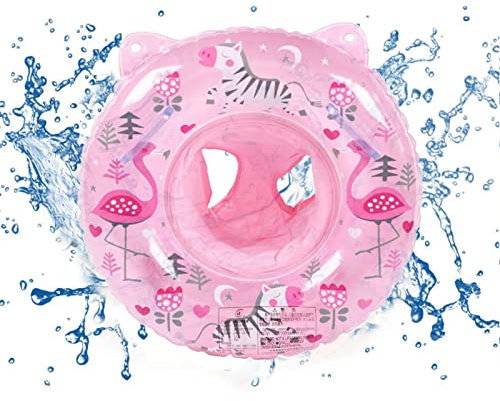Babyschwimmring,Babyschwimmsitz,Babyschwimmring,aufblasbarer Schwimmring für Kinder 6-48 Monate (rosa).