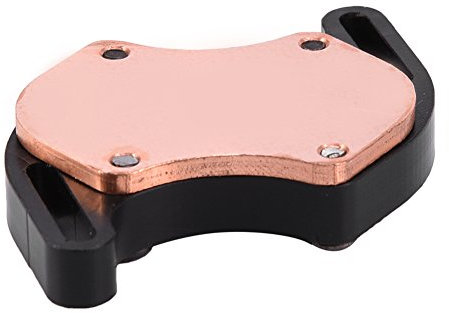 KOSDFOGE South Bridge Wasserkühlblock,Roter Kupfersockel Mini South Bridge Cooling Water Block Cooler Kit Roter Kupfersockel Für Computer DIY PC Gamer Mit Waterway Component 4.4-5.8CM