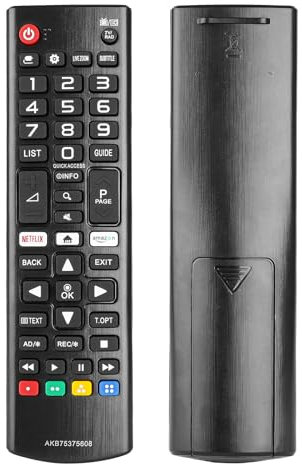 Fernbedienung AKB75375608 kompatibel mit LG TV 32LK6100 32LK6200 43UK6470 43UK6400 43LK6100 43UK6750 43UK6500 49UK6300 49LK6100 49LK59000 50UK6. 300 50UK6470 Ersatz-Controller mit Netflix-Taste