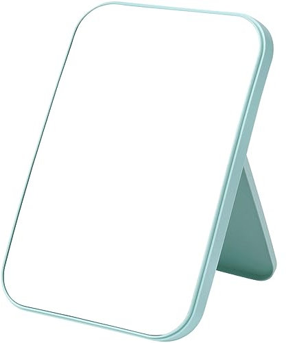 OSDUE Miroir Super HD, Miroir de Maquillage, Table Miroir Support Pliable Conçu, Portable Table Miroir, Facile à Transporter Miroir de Voyage, Ultra Fin et Durable Pliable