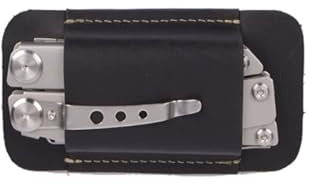 Leder Messerscheide, EDC Taschenmesser Holster, Lederetui Messer, Faltbarer Taschenmesserhalter, 5-Zoll Klinge, Kompaktes Draw Carrier Holster für Gürtel