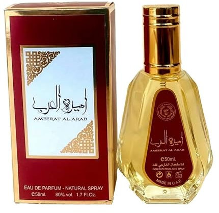 AYAT PERFUMES – Eau de Parfum Arabe en Spray 50 ml Pour Femme Fabriqué à Dubaï Senteur Orientale - Ameerat Al Arabia