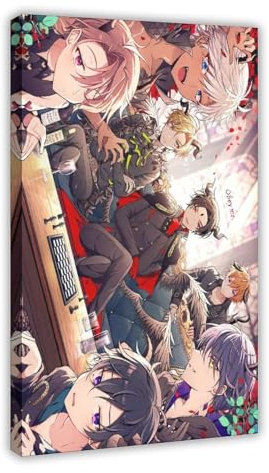 AAVEDA Anime-Poster Obey Me 2.5 cm auf Leinwand, Schlafzimmer-Dekor, Sportlandschaft, Büro, Raumdekoration, Geschenk, Rahmen-Stil, 30 x 45 cm