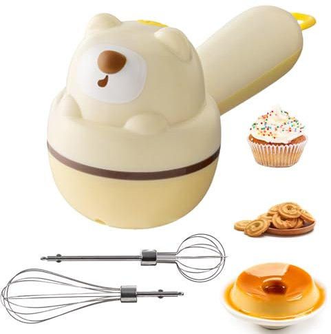 DISPRA Electric Hand Mixer, Kitchen Handheld Electric Food Mixer, Portable Cake Mixer With Attachments, Stainless Steels Electric Hand Mixer With Storage Case, 3 Speed Baking Mixer For Kitchen