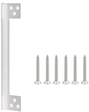 Door Latch Guard Plate, Door Security Protector Door Latch Shield, Stainless Steel Security Door Lock, Cover to Block Access to The Door Lock/Deadbolt Latch for Bathroom Doors (7''- 1Pack, Sliver)