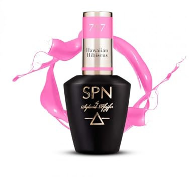 SPN Nails Professional 797 Hawaiian Hibiscus Pink UV LaQ Gel Nail Polish 8ml, High Pigmentation, Medium Thick, Soak Off UV/LED Lamp, Quick-drying Salon-Lasting Manicure,Nail Art DIY at Home