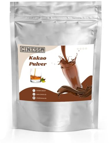 Cinesso Whiskey Kakao Trinkschokolade Kakaopulver 200 g, alkoholischer Geschmack, mit verschiedenen Aromen, schnelle und einfache Zubereitung, für besondere Momente
