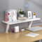 Versatile Clamp on Desk Shelf, Desk Extender Shelves, Heavy Duty Desktop Organizer for Gaming and Office Accessories, Ergonomic Computer Monitor and Laptop Riser, Printer Stand(Color:Bianco,Size:L: 40