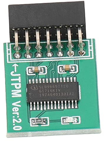 BAFOVY Processeur de Cryptage Puissant Module TPM 2.0 avec 14 Broches pour Les Séries PC, Z490, B460, H410, Z390, Z370, B365, B360, H370, H310, Z270, B250, H270, H110.