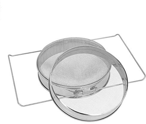 Filtro in Acciaio Inox per apicoltura, Doppio Setaccio per Miele, Attrezzature per Alveare