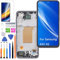 HLYGZX Display di ricambio per Samsung Galaxy A35 5G LCD TFT A356B A356B/DS A356E Display Touch Digitizer Assembly Kit parti di riparazione (nero con cornice, senza impronte digitali)