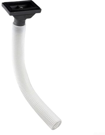 Upward Rectangle Overflow Pipe Head Sink Connector-Kitchen Sink Accessory-Gray PP Material Easy Installation