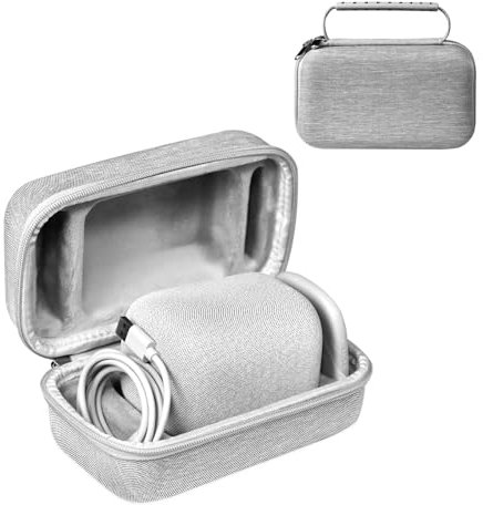XBERSTAR Speaker Case for Sony LinkBuds Speake Carrying Case Hard Protective Case Portable Travel Storage Bag (Light Gray)
