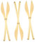 LABRIMP 6piezas Cubiertos De Inoxidable Para Steak y De Cuchillo De Mesa Multifuncional Para y Restaurantes