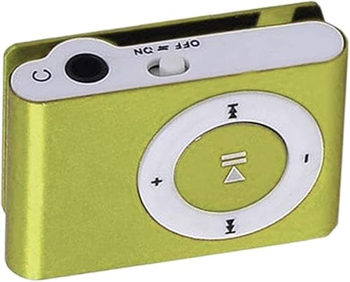 Green Colors Portable Metal Mini Clip Sport Mp3 Player No Memory Card Music Player with Tf Slot Nice Processing Portable Audio and Video