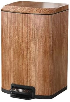 Poubelle, Poubelle à pédale Style Vintage en Acier Inoxydable avec Couvercle et Seau intérieur Amovible, pour l'intérieur(L)